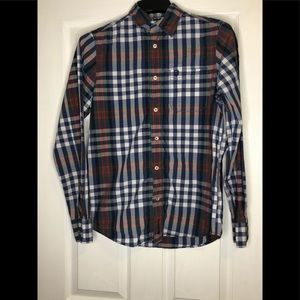 Ben Sherman plaid button down shirt
